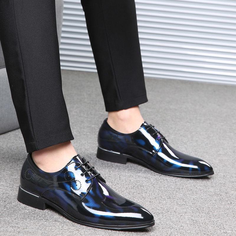 Men's Formal Leather Shoes Business Casual Shoes Pointed Toe Oversize Men's Shoes