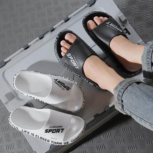 Men's Spring and Summer Slippers Indoor Non-slip Plastic Soft Bottom Slippers