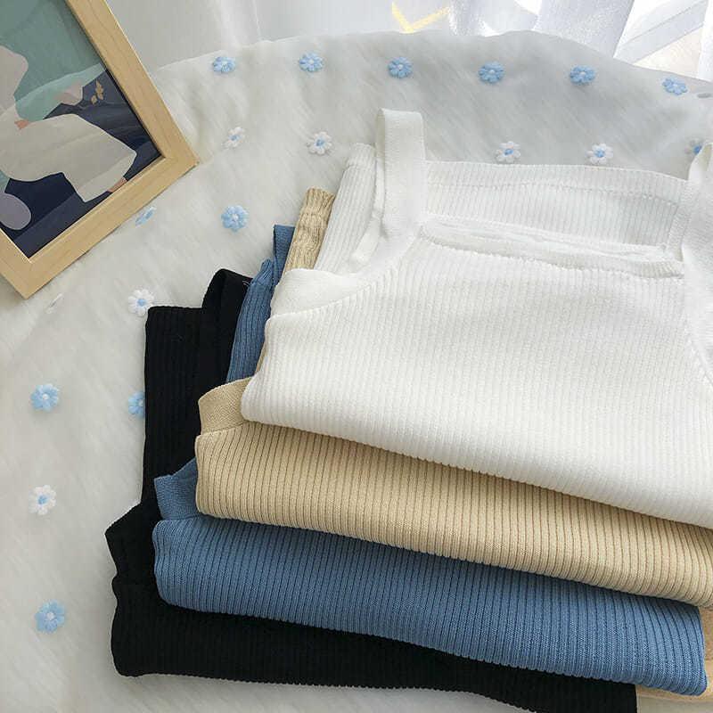 Thermal Tops Winter Underwear Women Thermal Velvet Women Vest Body Top Square Neck Sleeveless Solid Slim Warm Inner Wear