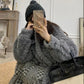 Lamb Plush Mid-length Coat Winter Fashion Retro Silhouette Thick Warm Large Size Coat Suitable for Women