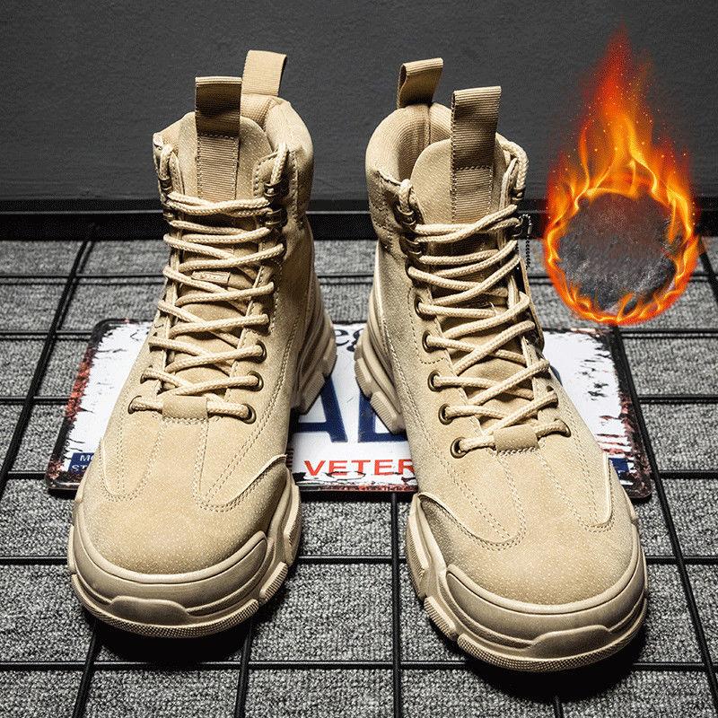 Men's British Casual Martin Boots Outdoor All-match High-top Cowboy Boots