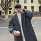 Woolen Coat Men's Winter Cotton Thickened Mid-Length Casual Windbreaker Autumn and Winter Korean Trend Woolen Coat