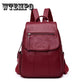 Women Leather Backpacks High Quality Ladies Luxury Designer Large Capacity Casual Daypack