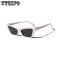 WTEMPO Cat Eye Sunglasses Women Retro Fashion UV Glasses Square Color Ocean Lens Sunglasses