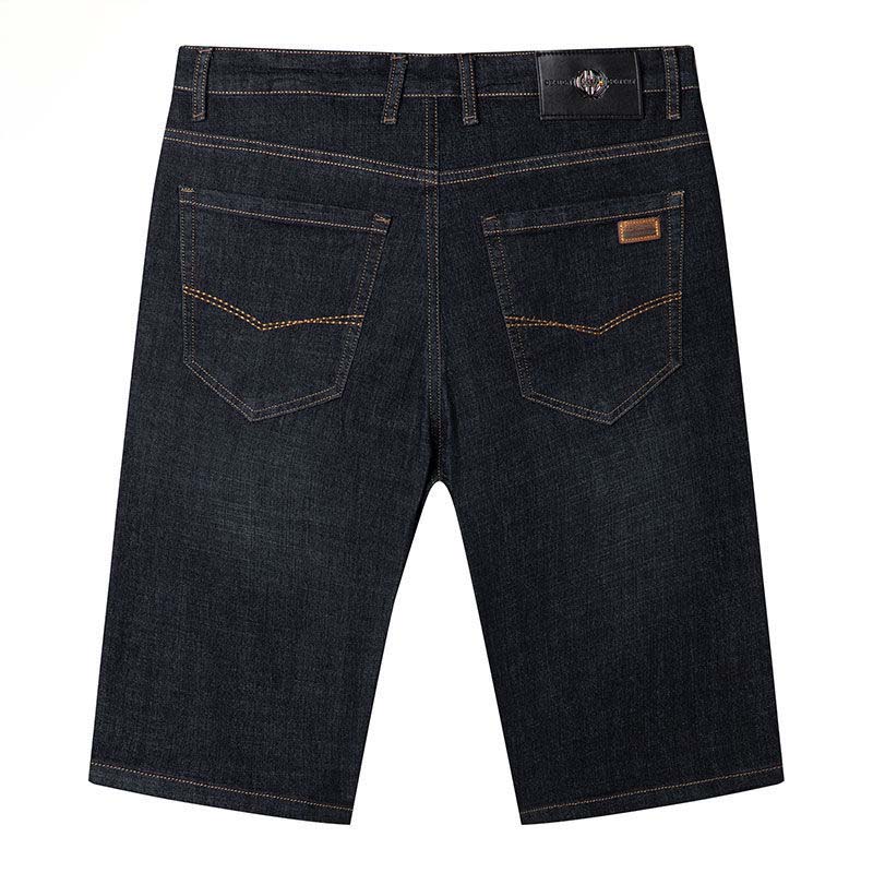 Men's Denim Shorts Cropped Pants Loose Straight Summer Thin Casual Shorts