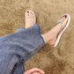 Flip-flops Female Summer Wear Korean Fashion All-match Sandals and Slippers Rhinestone Personalized Flip-flops Non-slip Beach Shoes