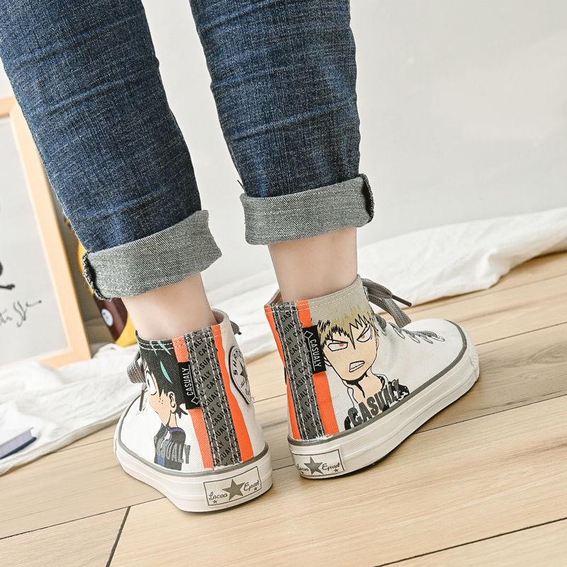 Men's high-top canvas shoes men's trend students women's shoes casual high-top sneakers men
