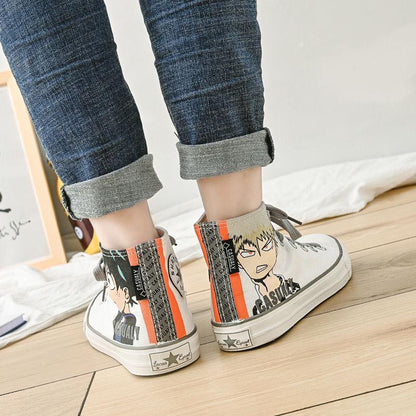 Men's high-top canvas shoes men's trend students women's shoes casual high-top sneakers men