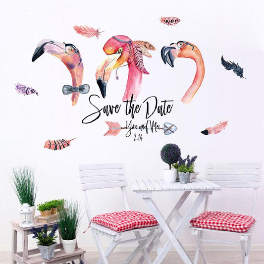 Appointed days art wall stickers bedroom living room study TV sofa background decorative stickers