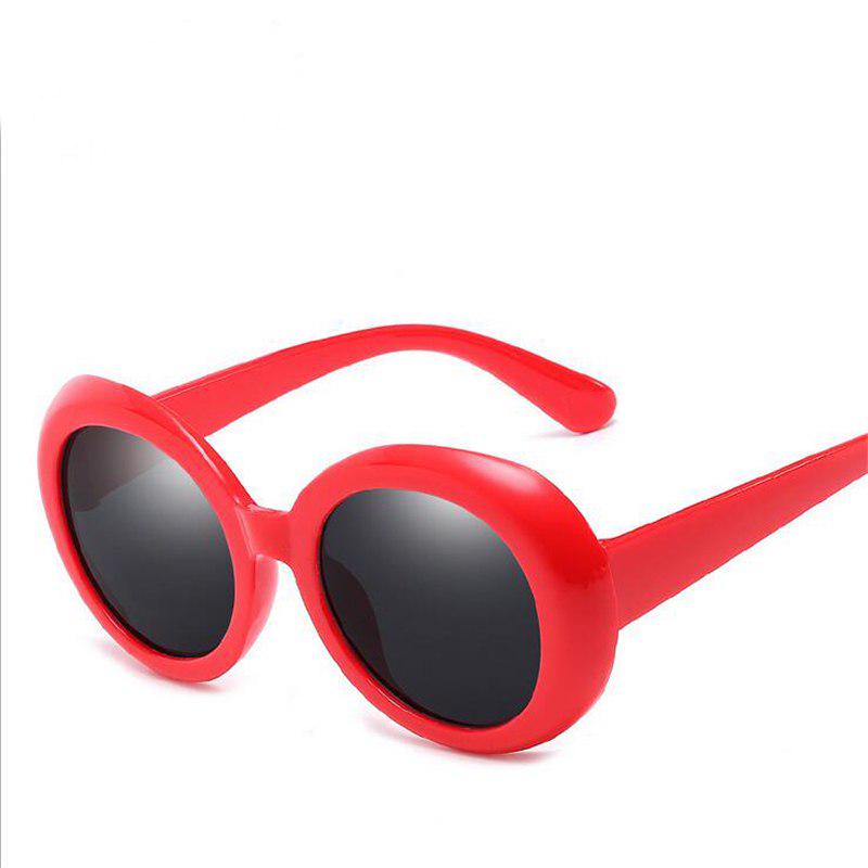 WTEMPO   New PC Frame Oval Sunglasses Women Brand Designer Anti-UV Retro Women Sunglasses   Lun