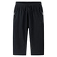 Summer Thin Cotton Casual Cropped Trousers Men's Straight Loose Large Size Sports Shorts