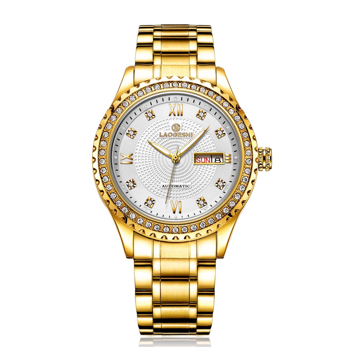 Men Watches Automatic Mechanical Tourbillon Clock Gold Fashion Skeleton Watch Wristwatch
