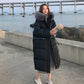 Cotton Clothes Women's Middle and Long 2021 New Large Wool Collar Coat Loose Thickened Down Cotton Jacket In Winter