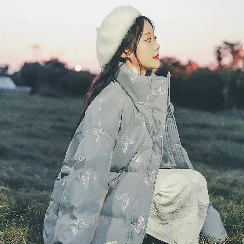 Down Jacket Cotton Coat Korean Style Loose Thick Student Bread Coat