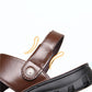 Men's Leather Sandals Summer Casual Beach Shoes Non-slip Korean Leather Sandals
