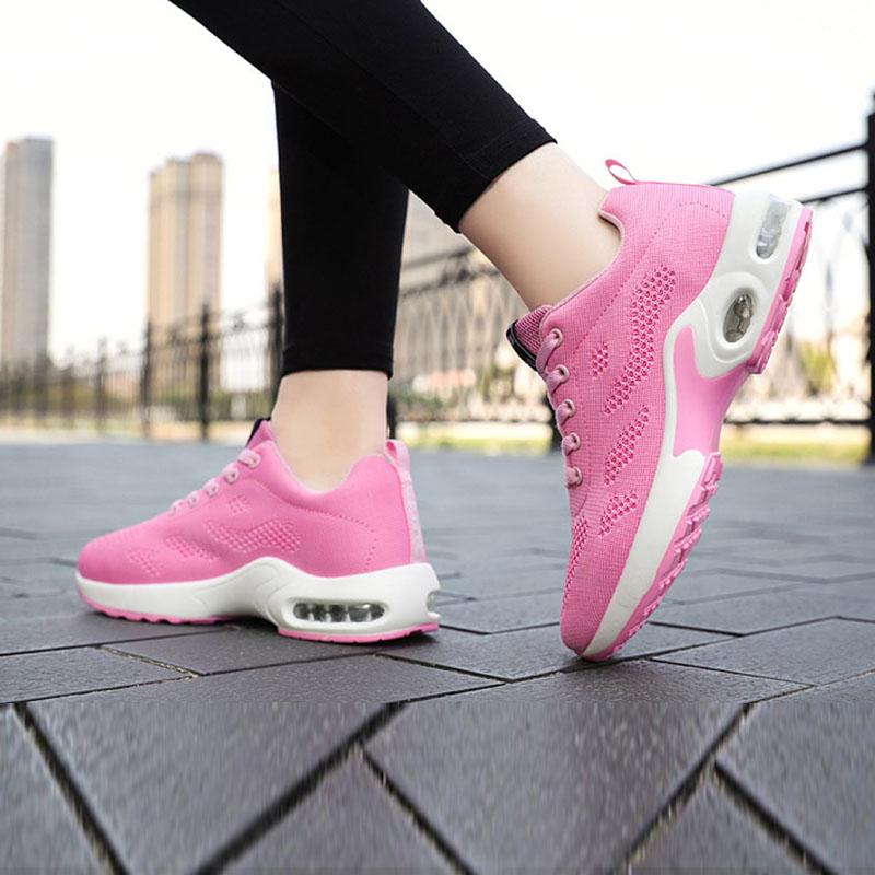 Shoes Women Korean Casual Shoes Cushion Running Shoes Breathable Soft Sole Sports Shoes Flat Shoes