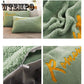 4pcs  Home Textile Bedding Set Queen/ King Size Bedlinens Winter Warm Duvet Cover Fleece Letter Pattern  Bedclothes