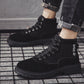 Boots Men's Martin Genuine Leather Shoes Motorcycle Men Ankle Boot Autumn Men Winter Warm Shoes