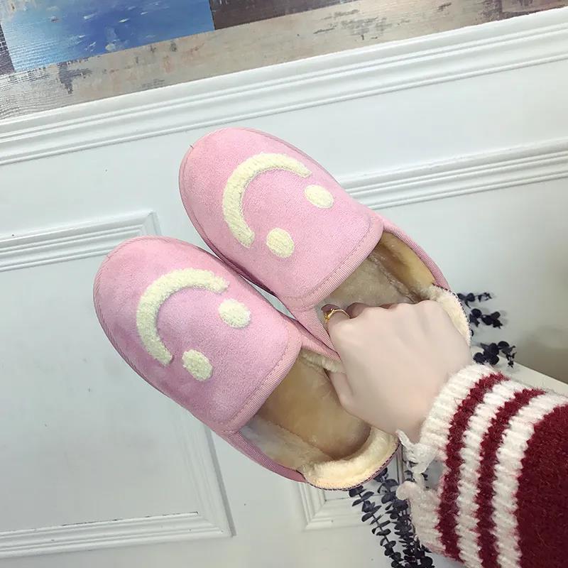 Snow Boots Women's Short Tube Warm Winter Plus Velvet All-match Flat-bottomed Waterproof Lazy Cotton Shoes Bread Shoes