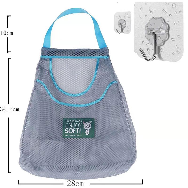 Kitchen Wall-mounted Storage Hanging Bag for Fruits and Vegetables Put Potatoes and Fruits Hollow Mesh Bag Household Breathable Storage Bag