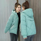 Winter Cotton-padded Jacket Women's Cotton-padded Jacket Women's Short Korean Version of Loose Hooded Thickened Printing Down Padded Jacket