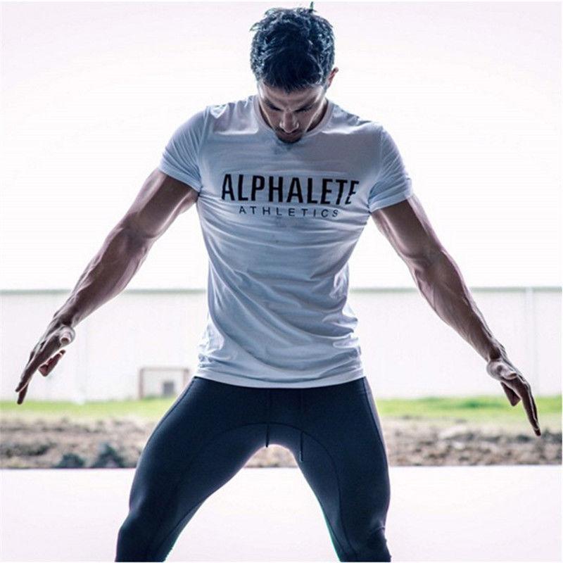 Short-sleeved T-shirt Men's Plus Size Men's Training Clothes Sports and Leisure Stretch Slim-fit T-shirt