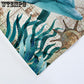 Dolphin Cover Ocean Coverlet Doona Cover Mandala Romantic Soft  AU Double, AU King