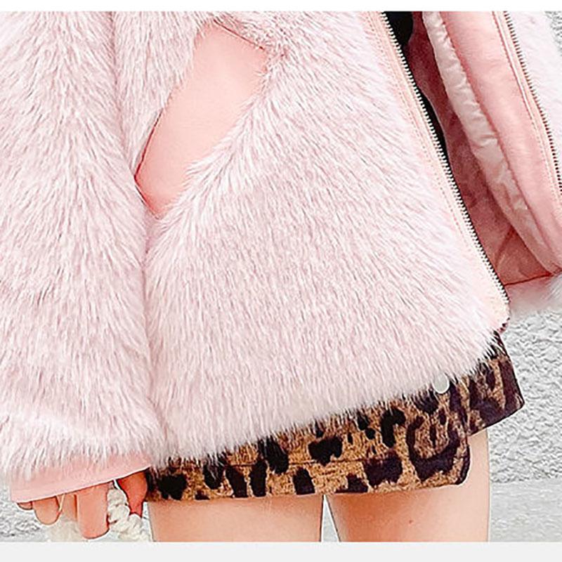 Girls' Winter Warm Jacket Korean Style Plush Thick Cashmere Coat Windproof Winter Clothes