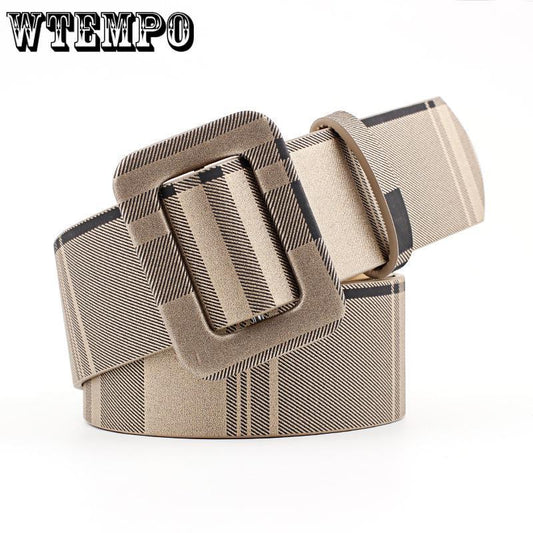 Belts Fashion Classic Square Buckle Women Wide Belt Women's High Quality Women Casual