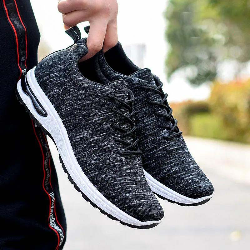 Summer Mesh Breathable Casual Shoes Outdoor Driving and Running Men's Air Cushion Shoes