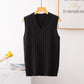 Palnic Female Knit Spring and Autumn School Style Sweater Vest Oxyte Woolen Horse Sewen