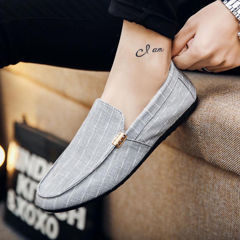 Men Loafers 2020 Spring Summer Men Shoes Casual Shoes Light Canvas Youth Shoes Men Breathable Fashion Flat Footwear