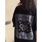 Summer Women Couple's Printed Short Sleeve Casual T-shirt Loose Vintage Round Collar Streetwear Cool T-shirt