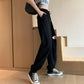Women's Gray Sweatpants Loose Feet Summer Thin Casual Looking Thin All-match Purple Pants Hole Harem Sweatpants