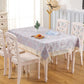 Home Decor Nordic Style Pastoral Lace Table Cloth Embroidered Fabric Table Cloth Dining Table Coffee Table Table Cloth Cover Towel