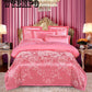 Embroidered jacquard cotton four-piece cotton quilt cover sheets bedroom home bedding European style