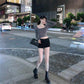 Fall Women Casual Square collar Women Autumn Long sleeve T-Shirt Women Basic Tee Pullover