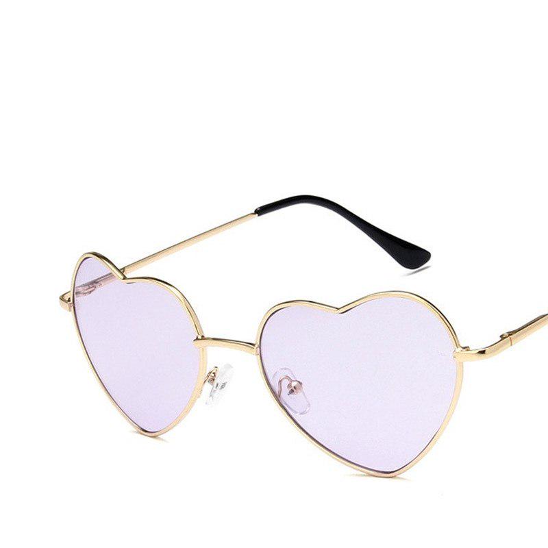 Heart Shaped sunglasses woman Lovely shades Sun Glasses for women candy color metal frame girl sungl