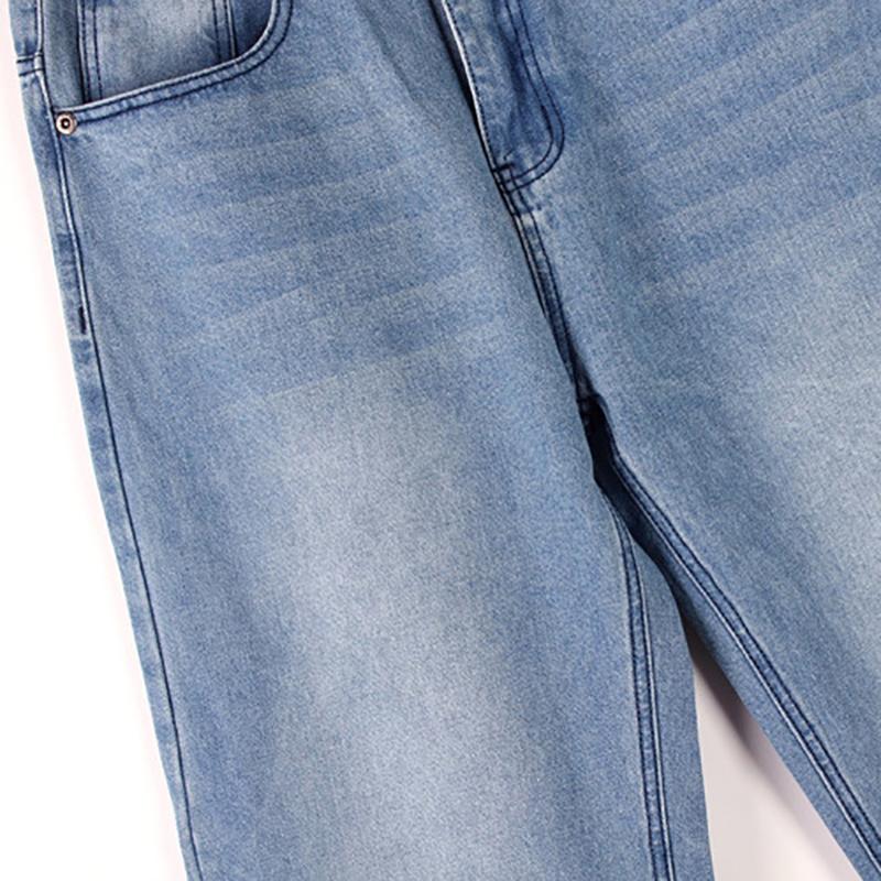 Plus Size Jeans Blue Loose Casual Denim Pants Streetwear Skateboard Baggy Jean Trousers Straight Hip Hop Men Denim Pants