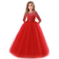 Princess Dress Western Style Flower Girl Puffy Yarn Children's Piano Costume Host, Girl Evening Dress Wedding Dress Little Girl