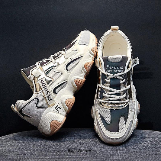 Daddy Shoes Female Ins Super Fire Sports Shoes Students Korean Version of Wild Harajuku Style Women's Shoes Summer Breathable Shoes
