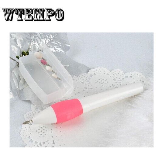 Electric Nail Art Drill Pen Handle File Polish Grind Machine Handpiece Manicure