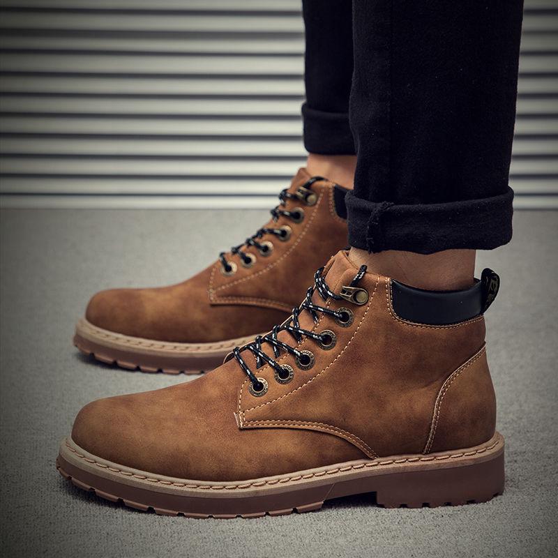 Martin Boots Men's High-top Shoes Black Boots Durable Military Boots Autumn and Winter Men's Boots
