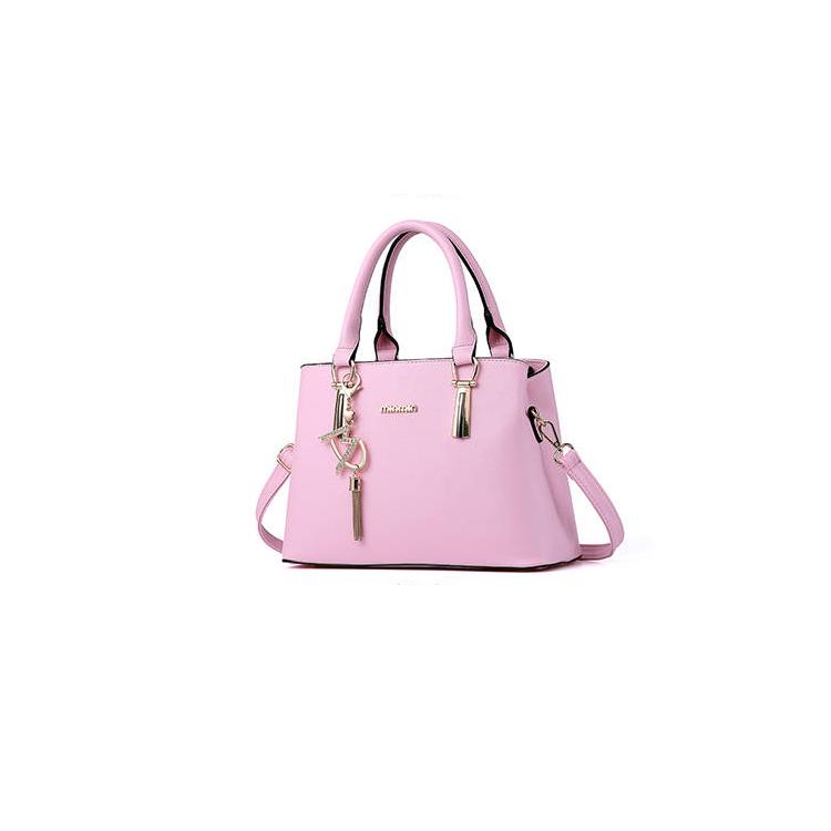 Leather bag Big capacity European and American style Shoulder Handbag Trendy wild Woman bag