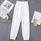 Fat Girl Casual Nine-point Pants Spring and Summer Clothes Trendy Loose and Thin Wild Large Size Wide-leg Sports Pants