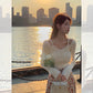 Imitation Mink Off-shoulder Sweater Women's Early Autumn and Winter Wear Fairy Slim Slimming Long-sleeved Sweater Top