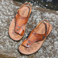 Sandals Man Flip Flops Leather Cowhide Non-slip Leisure Beach Sandals and Slippers