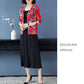 Bohemian Printed Cardigan Women's High-end Thin Short Knitted Jacket Loose Wool Cardigan Plus Size Woollen Sweater Outer Wear