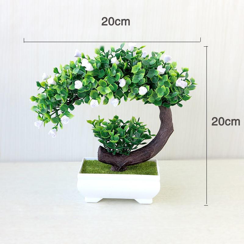 Arrangement Potted Plant Simulation Flower Set Bonsai Cabinet Decoration Decoration Fake Flower Potted Plant Decoration Living Room Bedroom Flower