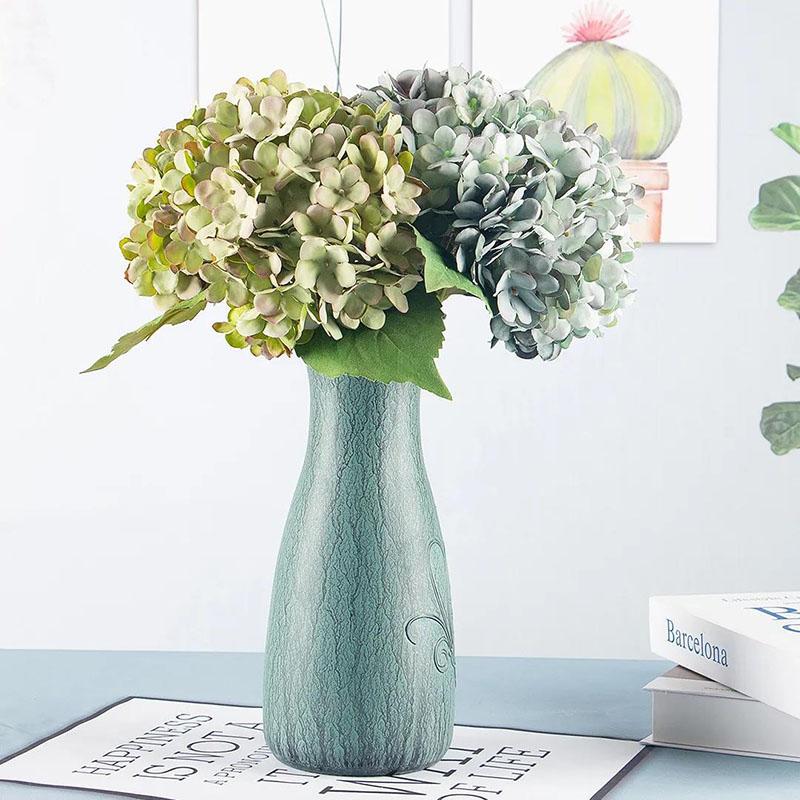 Hydrangea Simulation Flowers Fake Flowers Holding Flowers Living Room Arrangements Coffee Table Decoration Home Furnishings Table Setting Flowers